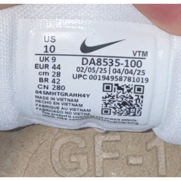 Nike Air Zoom Structure 24 Mens Athletic Running Shoes Size 10 White Blue - Picture 8 of 9